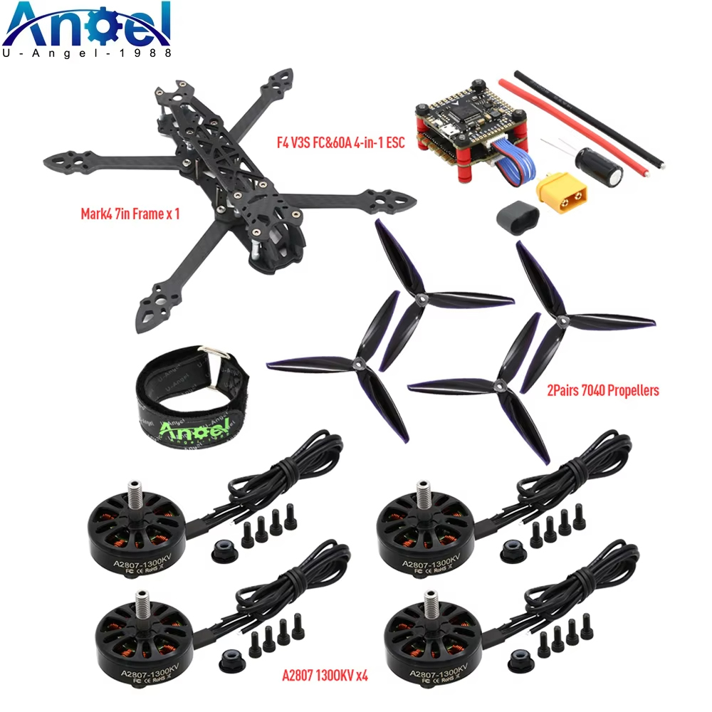 Drone Kit Beginner - Mark4 Mark 4 7-Zoll 295mm FPV-Rahmen
