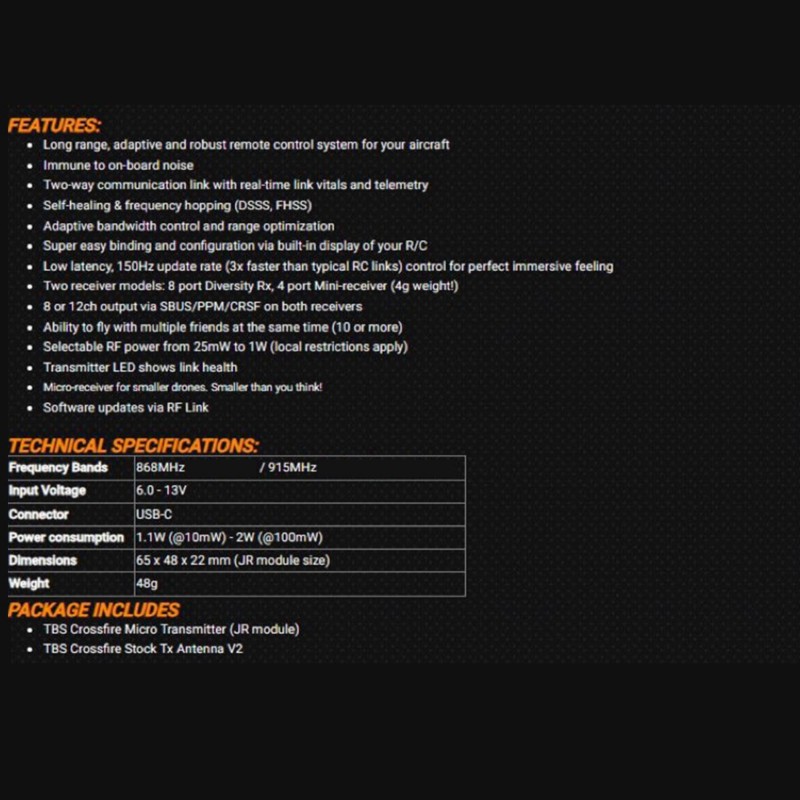 Best-TBS CROSSFIRE MICRO TX V2 – Tbs Fpv Crossfire Bewertung und Preis
